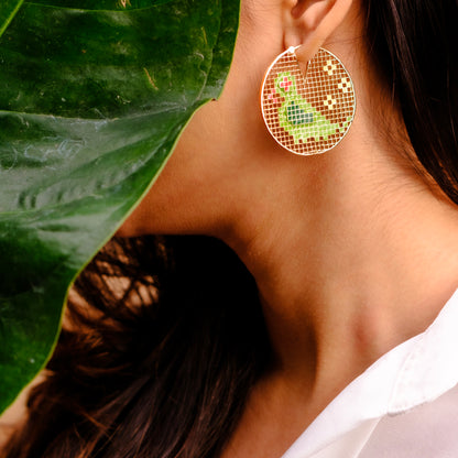 Popat Bhaat Disc Earrings