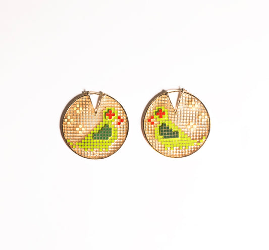 Popat Bhaat Disc Earrings